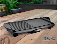 BRUNO BRN-0215 Ηλεκτρική Ψησταριά 2000W 48x26εκ. με ρυθμιζόμενο θερμοστάτη BRN-0215