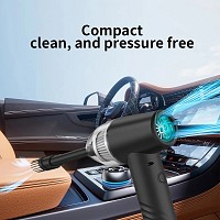 KINZIR 2 σε 1 σκουπάκι χειρός & air duster VC43, 70W, 6000mAh, μαύρο KNZ-VC43