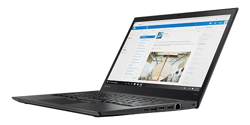 LENOVO Laptop ThinkPad T470s, Refurbished Grade A, i5-6300U, 8/256GB M.2, 14", Cam, Intel HD Graphics 520, FreeDOS L-4308-GA