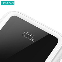 USAMS power bank US-CD194 με καλώδια, 5x έξοδοι, 10000mAh, 10W, μαύρο 10KCD19401