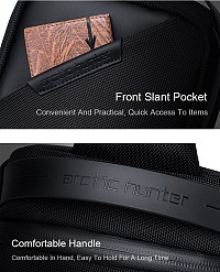 ARCTIC HUNTER τσάντα Crossbody XB00693, 2.7L, μαύρη XB00693-BK