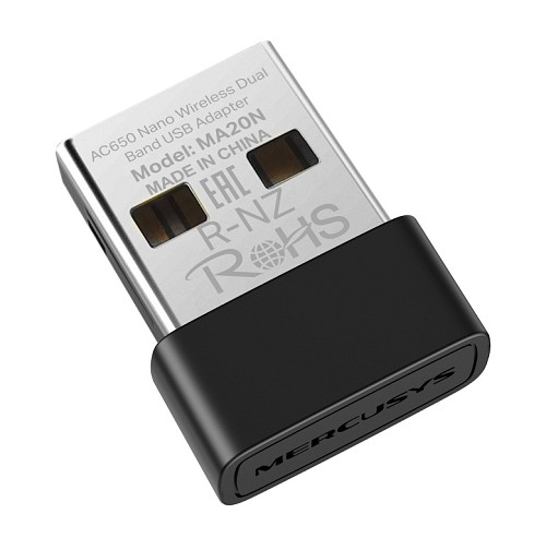 MERCUSYS ασύρματος USB αντάπτορας δικτύου MA20N, 650Mbps AC650, Ver 1.0 MA20N