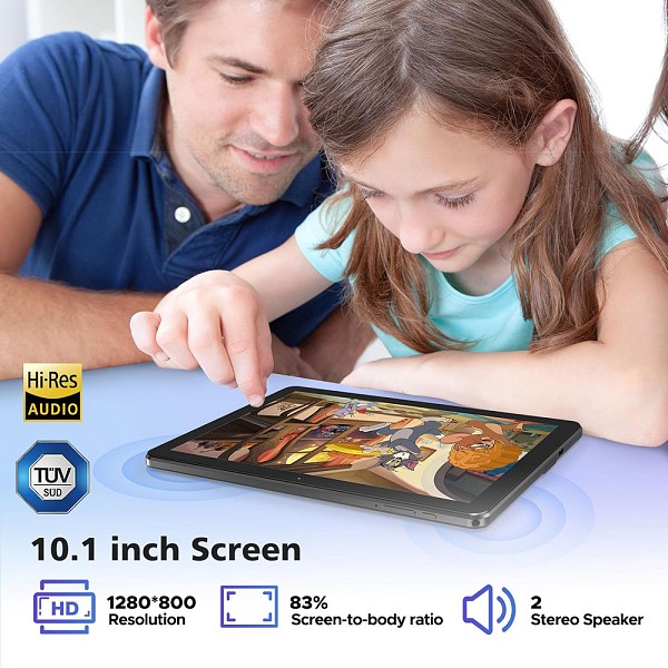 DOOGEE tablet T10W, 10.1, 4/128GB, 4G, Android 14, 8000mAh, μαύρο T10W-BK