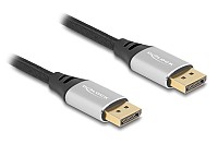 DELOCK καλώδιο DisplayPort 2.1 80634, 16K/60Hz, 40 Gbps, 2m, μαύρο 80634