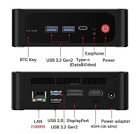 BEELINK mini PC SER5 Pro, AMD 5850U, 32GB, 500GB M.2, Windows 11 Pro SER5PRO-5850U-32500