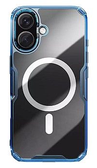 NILLKIN θήκη Nature TPU Pro Magnetic για iPhone 16, διάφανη-μπλε 6902048287273