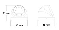 LONGSE υβριδική κάμερα CMSBHTC500FKE, 2.8mm, 5MP, IP67, AOC, IR έως 25m CMSBHTC500FKE