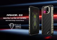 ULEFONE smartphone Armor 22, 6.58, 8/256GB, 6600mAh, IP68/IP69K, μαύρο ARMOR22-256-BK