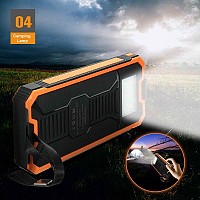 Heavy Duty Ηλιακό Powerbank & Φακός LED