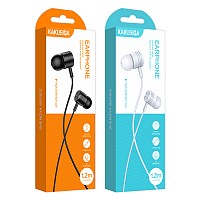 KAKU EARPHONES WITH MIC BLACK KSC-665