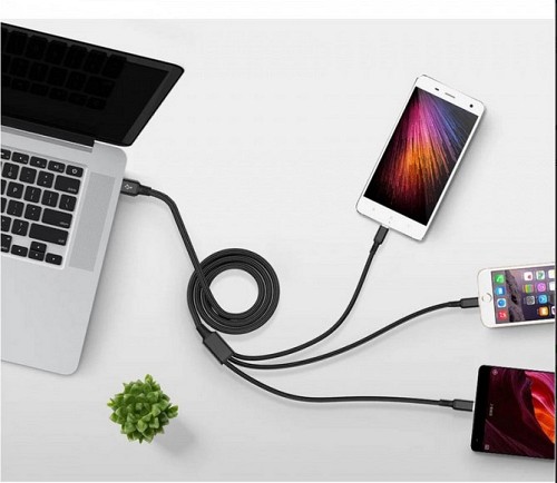 ΚΑΛΩΔΙΟ ΦΟΡΤΙΣΗΣ-DATA 3in1 Micro usb/Type-c/Lightning S-688