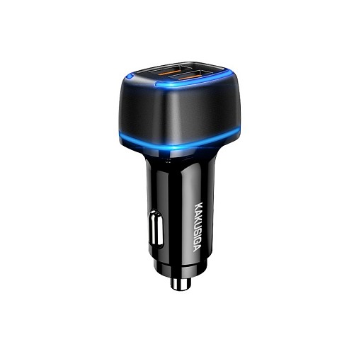 KAKU CAR CHARGER 2XUSB 2,8A BLACK KS-504