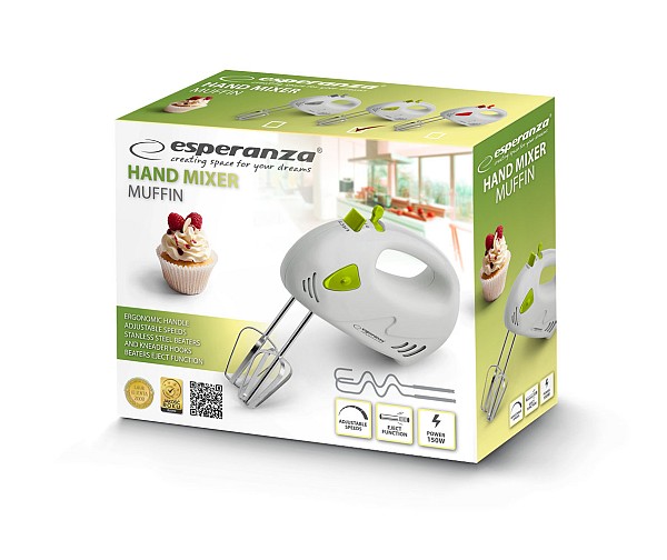 ESPERANZA HAND MIXER MUFFIN 150W