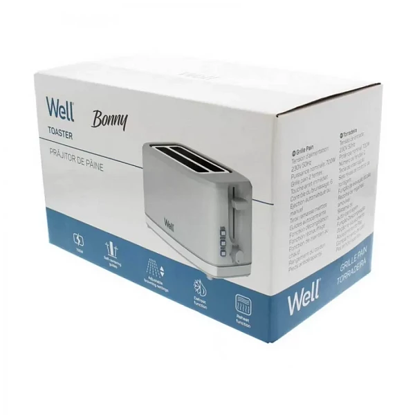 Τοστιέρα Bonny 700W Well TOAST-BONNY-WL